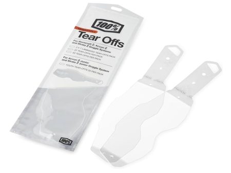 100% GOGGLE TEAR-OFFs KIT FOR RC2 ACCURI2 & STRATA 2 STANDARD Discount