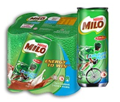 Milo Energy drink in can 24x240ml distributed by Sunrise Supply